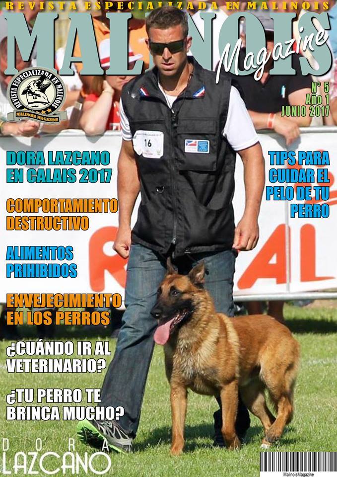 Frédéric Prulhière en couverture de Malinois Magazine Mexique