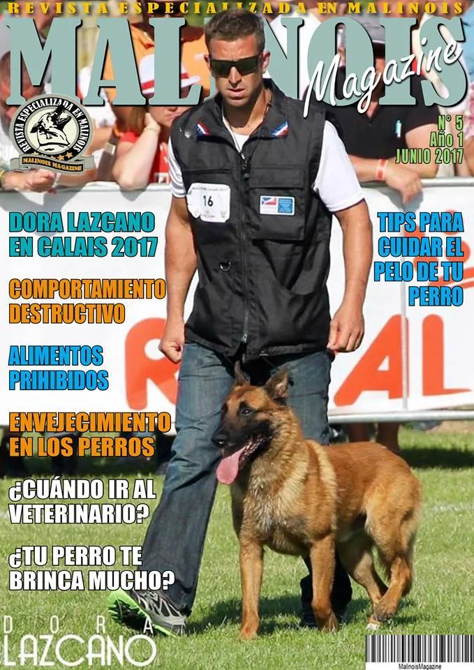 Frédéric Prulhière en couverture de Malinois Magazine Mexique