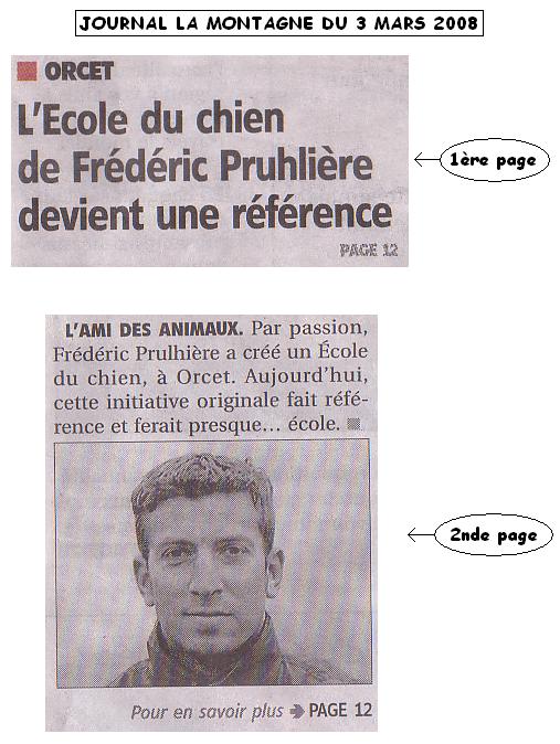 Article La Montagne L'homme qui sait parler aux chiens page 2