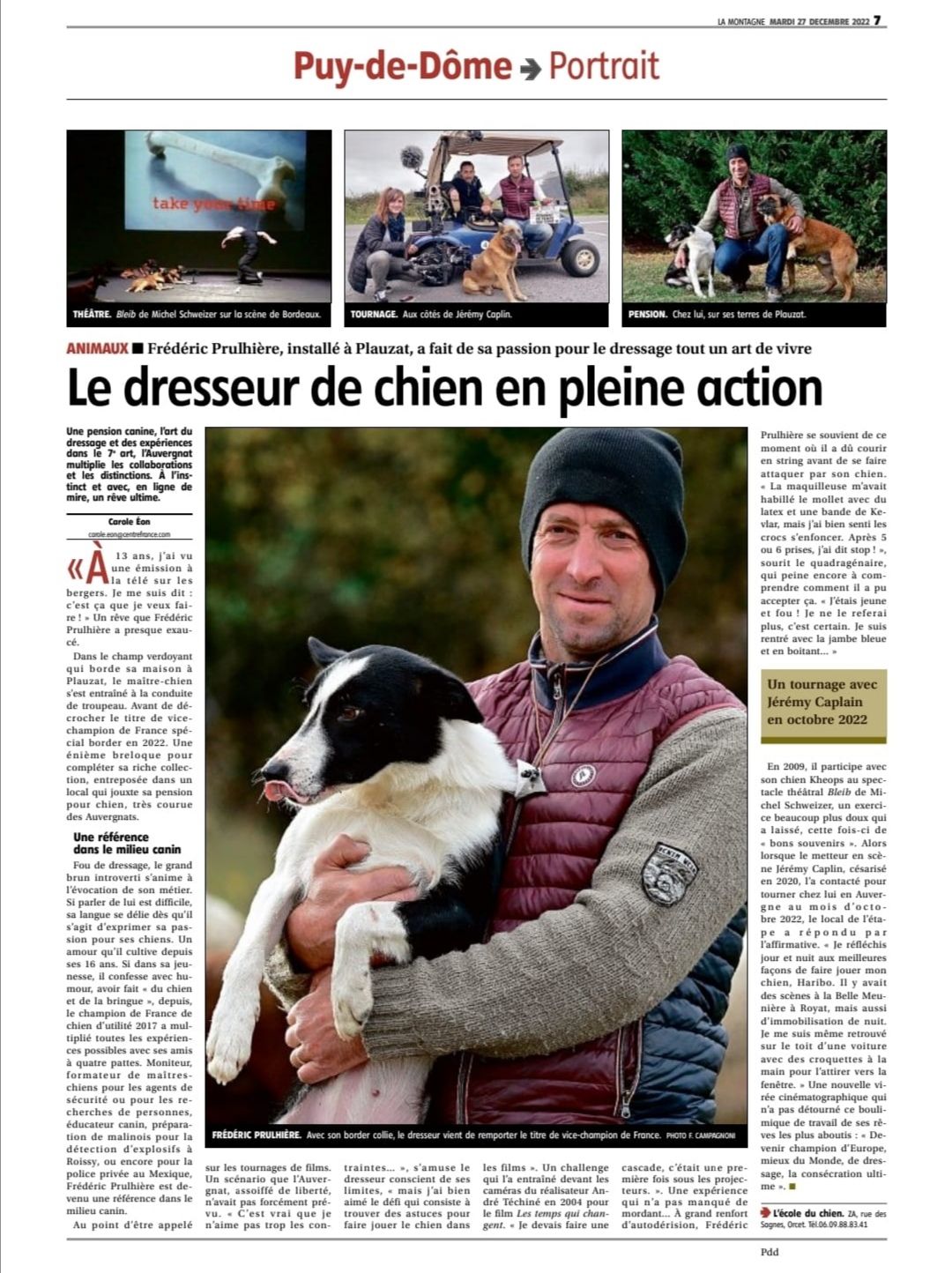 La Montagne - Dresseur de chien